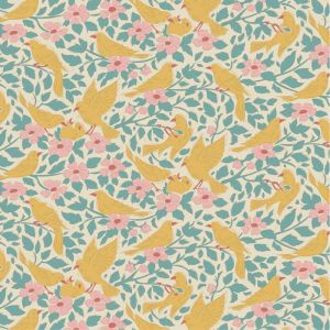 Tilda Songbird fabric: Ava, Teal | 