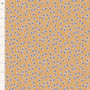 Tilda Bellflower Blenders fabric: Bellflower, Mustard | 