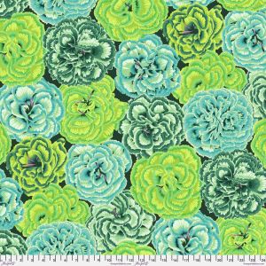 Kaffe Fassett Collective Fabric Picotee Carnations, Green |