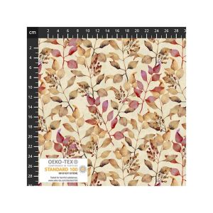 Wistful Blooms fabric: Sprigs, Red | 