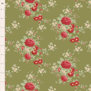 Tilda Merry Little Christmas fabric: Carol, Moss | 