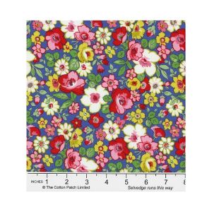 Liberty Heirloom fabric: Hedgerow Bloom, Blue | 