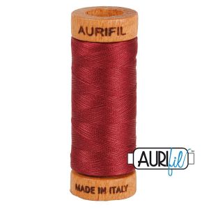 Aurifil 80 Cotton Thread 2460 Dark Carmine Red | 