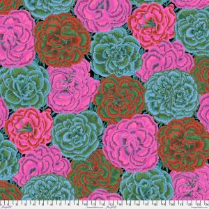 Kaffe Fassett Collective Fabric Picotee Carnations, Dark |