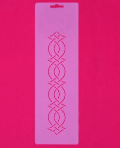 Quilt Stencil 1 3/4" Diamond Cable |