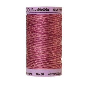 Mettler 50 Variegated Cotton Thread 9839, Pink Flox | 
