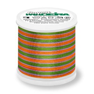 Madeira Embroidery Thread 2143 Multi Colour Orange Purple Green | 