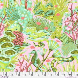 Floral Reef fabric, Reef What You Sew, Coralline | 