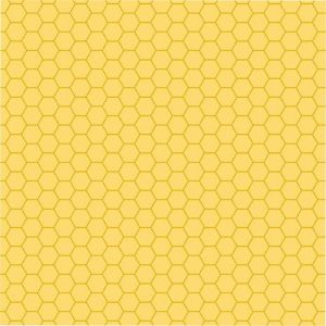 Sunny Honey Fabric: Honeycomb, Yellow | 