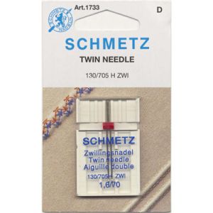 Schmetz Twin Sewing Machine Needles (1.6/70)  1 needle | 