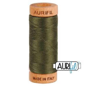 Aurifil 80 Cotton Thread 5012 Dark Green | 