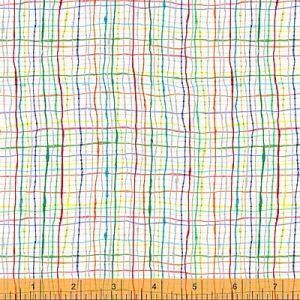 Just for Kids fabric: Crosshatch White (per 1/4 metre) | 
