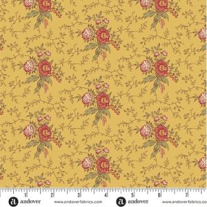 Farmer's Daughter fabric, Bramble, Spanish Moss |