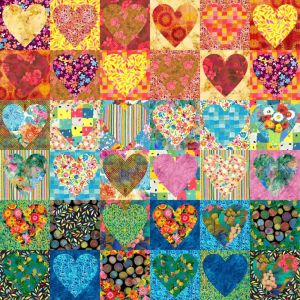 Freshly Faded Hearts Quilt Kit | 
