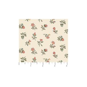 Manoir Antiques Roadshow fabric: Floral Toss, Cream Multi | 