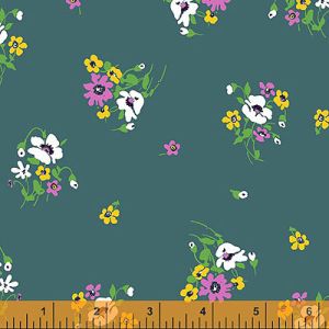 Posy Fabric: Posy Teal (per 1/4 metre) | 