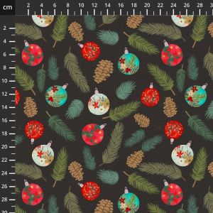 Designer Christmas fabrics, Mia Charro, Happy Eve | 