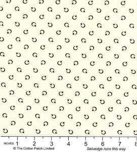 Classic Coordinates Fabric: Star and Crescent Brown (per 1/4 metre) |