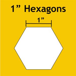 English Paper Piecing  Hexagon 1" 100 pieces | 