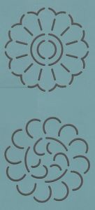 Quilt Stencil Mini Block # 40 |