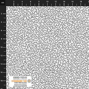 Quilters Coordinates fabric: Half Stars White (per 1/4 metre) | 