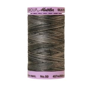Mettler 50 Variegated Cotton Thread 9861, Charcoal | 