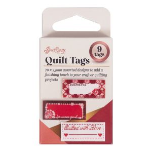 Sew Easy 'Quilted For' Quilt Tags/Labels, 9 cs |