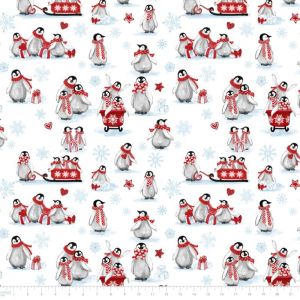 Christmas Essentials Fabric Penguin Party | 