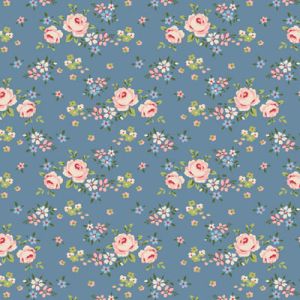 Tilda fabric: Creating Memories Summer Gracie Blue |