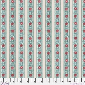 Lodden fabric: Fruit Stripe, Plum | 