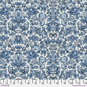 Eclectic Elements Palette fabrics, Indigo Wallpaper | 
