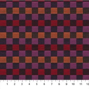 Check Mates fabric: Alternate Lush, Lipstick | 