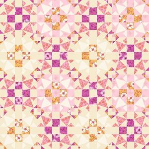 Petals and Stitches fabric: Garden Blocks, Fandango | 