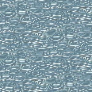 Driftwood fabric, Ripples, Blue | 