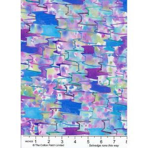 Whisker Wonderland fabric: Packed Cats, Hydrangea |