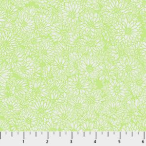 Indelible Soft fabric: Chrysanthemum Green, Cheery | 