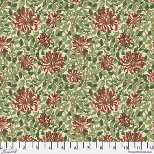 Suffolk Holiday fabric: Small Honeysuckle, Madder Leaf | 