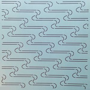 Sashiko Stencil Template  12" Water | 