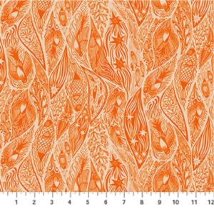 Shooting Star fabric: Current, Tangerine Cheery | 