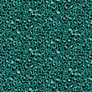 Jewel Tones Animal Prints fabric: Leopard Teal (per 1/4  metre) | 