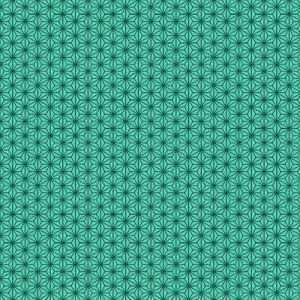 Quilters Basic Harmony: Geo Flowers Teal (per 1/4 metre) |