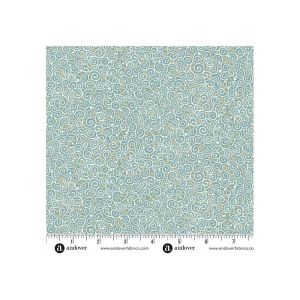 Charmed Fabric, Scroll, Teal | 