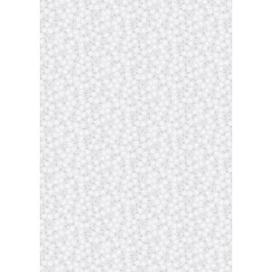 Forever Blooms fabric: Interlaced Blossoms, Bright Grey | 