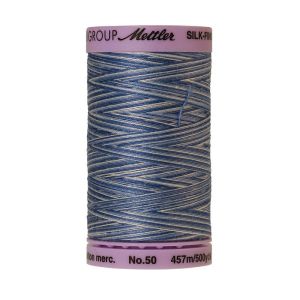 Mettler 50 Variegated Cotton Thread 9811, Clear Sky | 