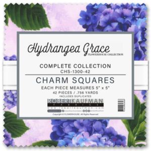 Hydrangea Grace 5" Charm Squares |