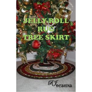 Jelly Roll Rug Tree Skirt Pattern | 