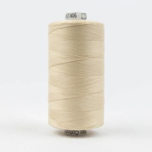 Konfetti Thread: 50wt 3 ply 100% Cotton. 1000m Spool Ivory | 