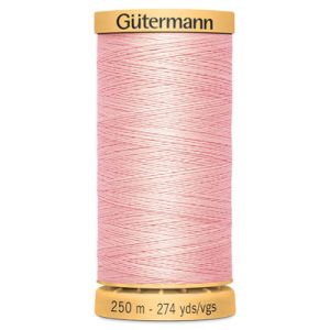 Gutermann Natural Cotton 50 Weight Thread 250m 2538 Baby Pink |