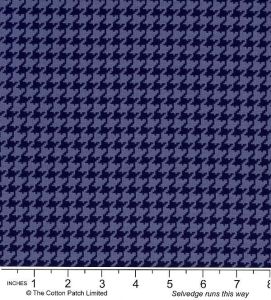 Classic Coordinates Fabric: Houndstooth Navy (per 1/4 metre) | 
