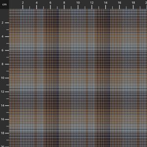 One S1ster Yarn Dyes Fabrics: Ombre Plaid, Blue/Brown | 